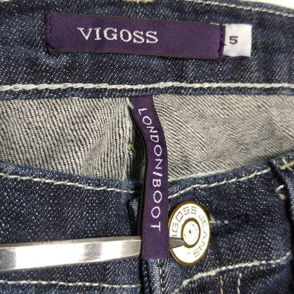 Vigoss London BootCut Jeans Juniors 5 Stretch A117 - Picture 6 of 8